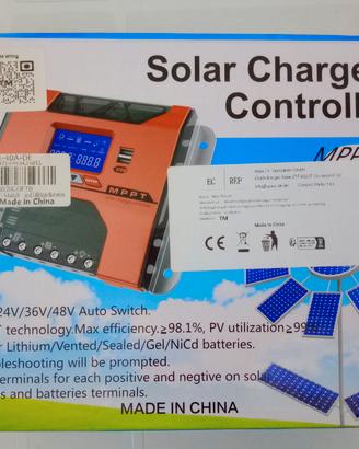 MPPT caricatore solare 40A 12v 24v 36v 48v