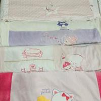 4 copertine in pile per neonati 