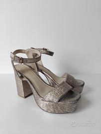 Sandali con taccoCafèNoir oro