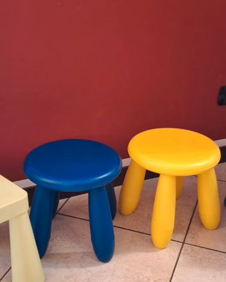 Set IKEA MAMMUT bambini: 2 sedie + 2 sgabelli