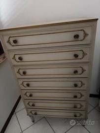 Cassettiera 7 cassetti anni 50