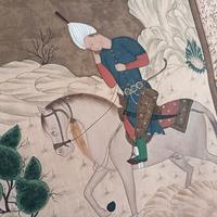 Quadro in seta cinese vintage