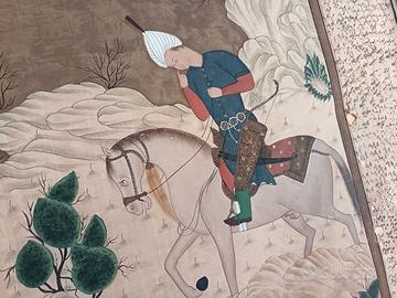 Quadro in seta cinese vintage