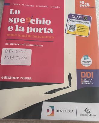 Lo Specchio e la Porta Vol 2A Garzanti Scuola