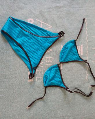 Bikini turchese vintage – Taglia 44 – Nuovo