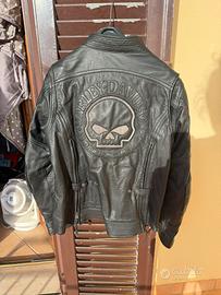 Giacca  pelle harley davidson  moto da donna
