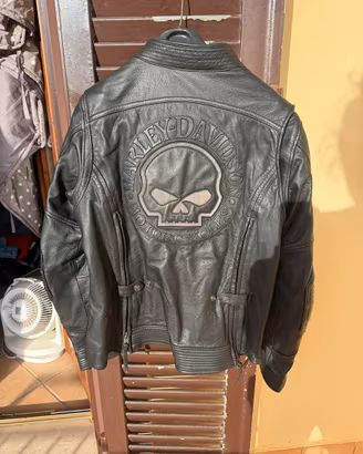 Giacca  pelle harley davidson  moto da donna