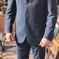 Abito completo uomo blu gessato PIERRE GARDIN