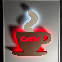 Insegna luminosa Caffè in rilievo - Anni ‘90