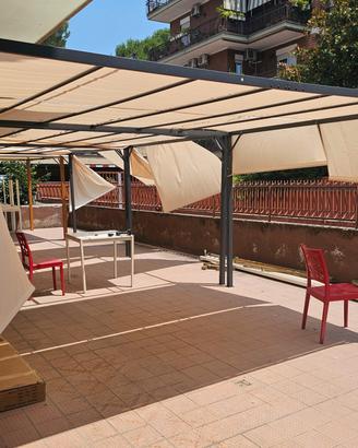Gazebo 3x4 3x3 Bianco o Antracite telo Scorrevole 