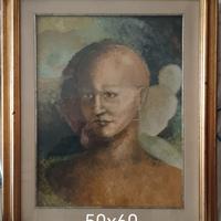 3 dipinti a olio su tela vintage 