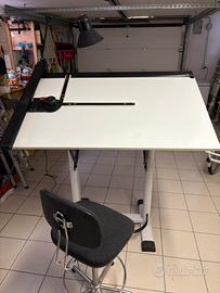 Tavolo da disegno professionale 1985