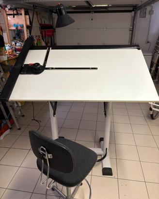 Tavolo da disegno professionale 1985