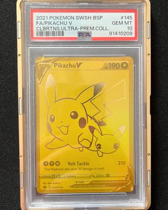 Pikachu V SWSH145 Promo Black Star PSA 10 Pokemon