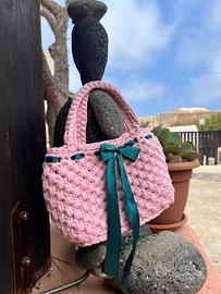 Borsa fatta a mano uncinetto