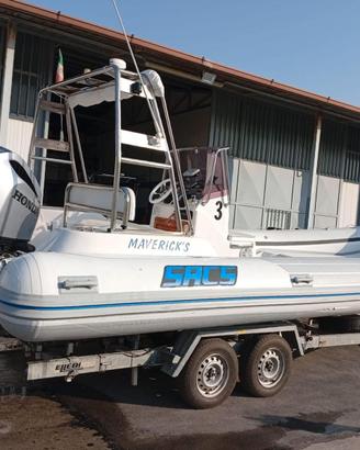 Gommone SACS 25 + Honda BF250 versione elettronica
