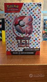 Bundle 6 bustine pokemon 151 sealed