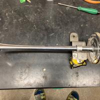 Tromba 12V in acciaio cromato, usata, in buono sta