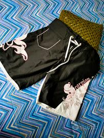Costume boxer da uomo bianco e nero scorpion bay