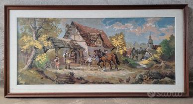 Quadro vintage a mezzo punto