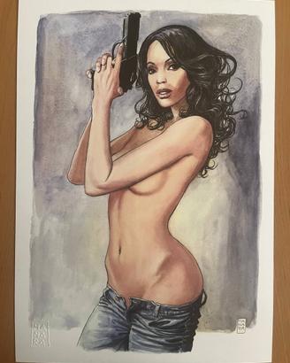 Omaggio a Rosario Dawson di Milo Manara