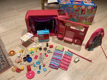 Gioco camper e tenda ca campeggio