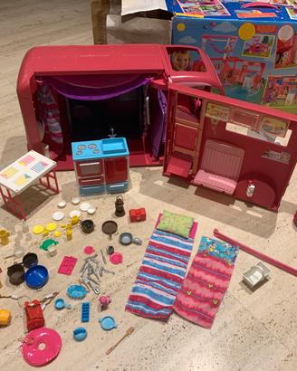 Gioco camper e tenda ca campeggio