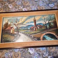 Quadro Dipinto paesaggistico Francesco Tognolo