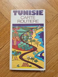 Mappa Stradale Vintage Tunisia