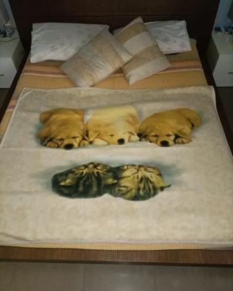Coperta di pile con puppies