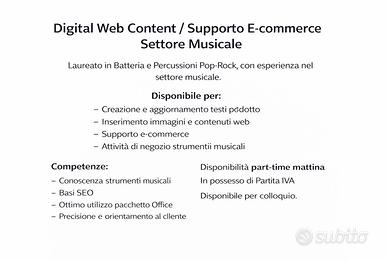 Digital Web Content (Disponibile da remoto)