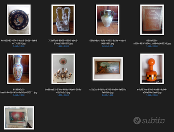 Oggettistica d'epoca/vintage  fino al 30 Marzo