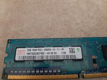ram per pc 2GB 1Rx8 PC3 DDR3