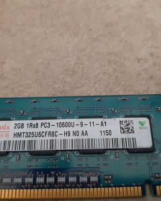 ram per pc 2GB 1Rx8 PC3 DDR3