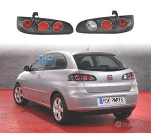 FANALI SEAT IBIZA 6L 02-08 FONDO NERO