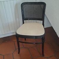 4 sedie nere in stile