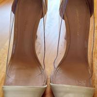 Scarpe lusso Gianvito Rossi bianco/crema tg. 38.5