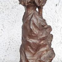 Scultura belle epoque -scapigliatura- 1880 bronzo