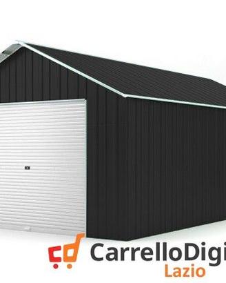 Baracca cantiere box 438x724 con saracinesca nero