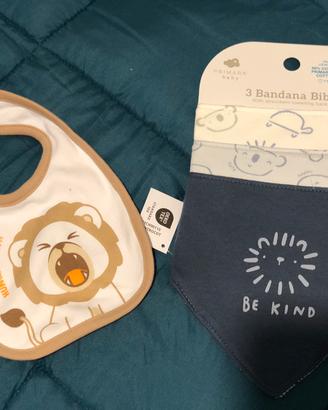 Bavaglini nuovi n. 4 pezzi