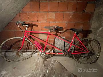 Tandem bici da corsa rosa fucsia