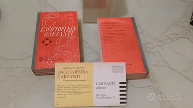 2 libri Enciclopedia Garzanti per tutti 1963