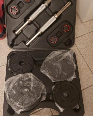 kit bilancieri e manubri 20 kg