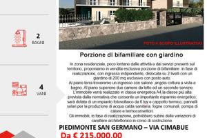 Porzione di bifamiliare con giardino