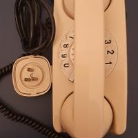 telefono fisso vintage a disco combinatore