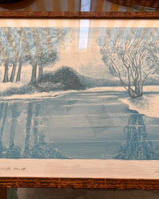 Quadro “fiume di casa mia” firmato L. Arrivas