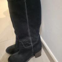 Stivali da donna 36 Geox nero scamosciati