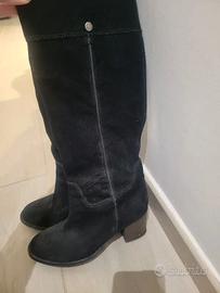 Stivali da donna 36 Geox nero scamosciati