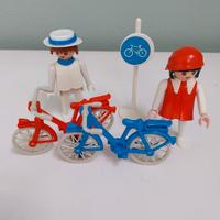 Playmobil personaggi con bici