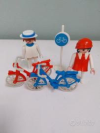 Playmobil personaggi con bici